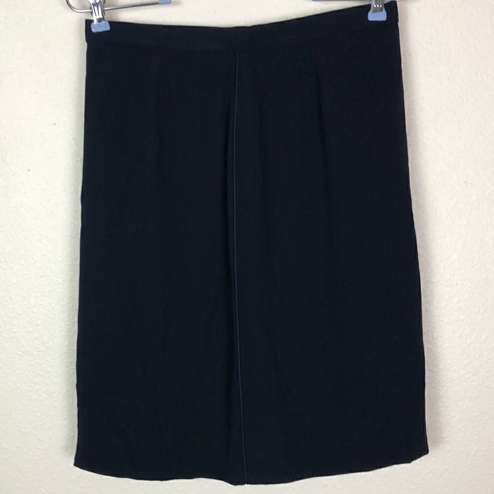Giorgio Armani vintage silk skirt with piping size 6